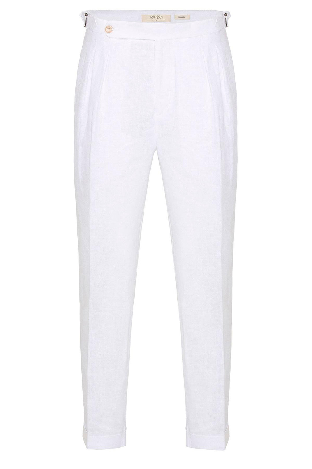 ANT High Waist 100% Linen Pleated Men's Pants - Enschede