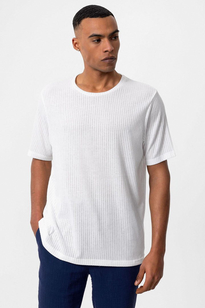 ANT Crew Neck Ribbed Men's T-Shirt - The Acreage