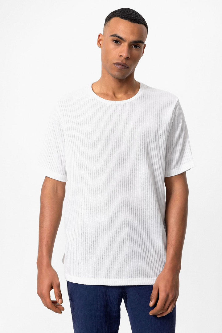 ANT Crew Neck Ribbed Men's T-Shirt - The Acreage