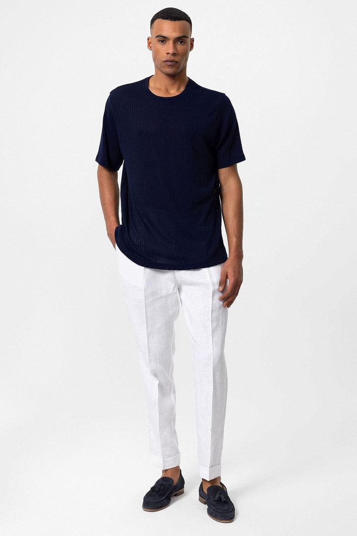 ANT Crew Neck Ribbed Men's T-Shirt - Pleasanton