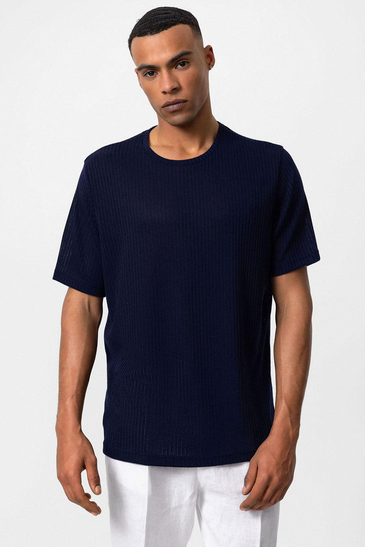 ANT Crew Neck Ribbed Men's T-Shirt - Pleasanton