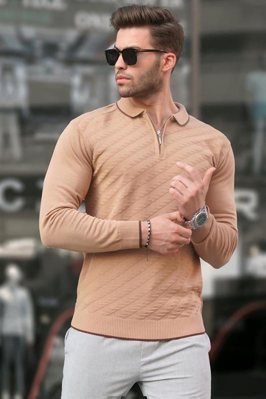 MDX Biscuit Zippered Men's Sweater 6824 - Pittsfield