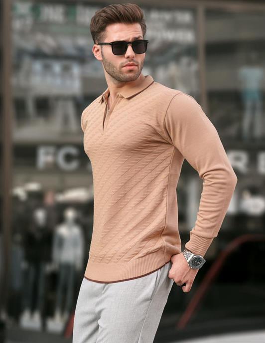 MDX Biscuit Zippered Men's Sweater 6824 - Pittsfield