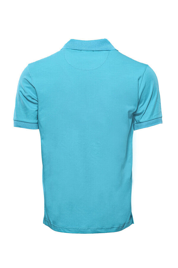 WSS Oxford Polo Collar Blue Men T-shirt  - East Orange