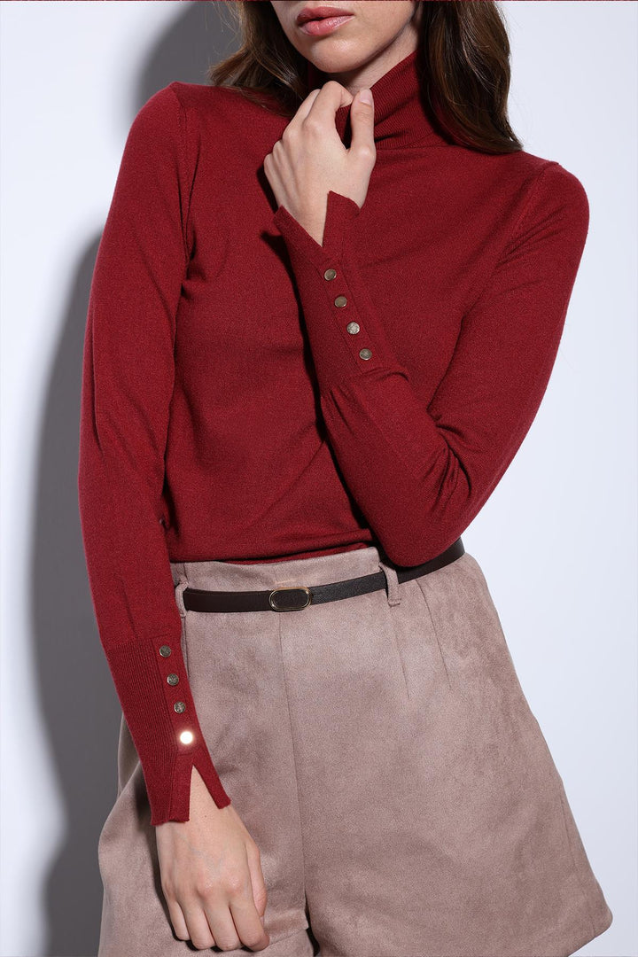 ANT Antioch Burgundy Turtleneck Sweater - Smithtown