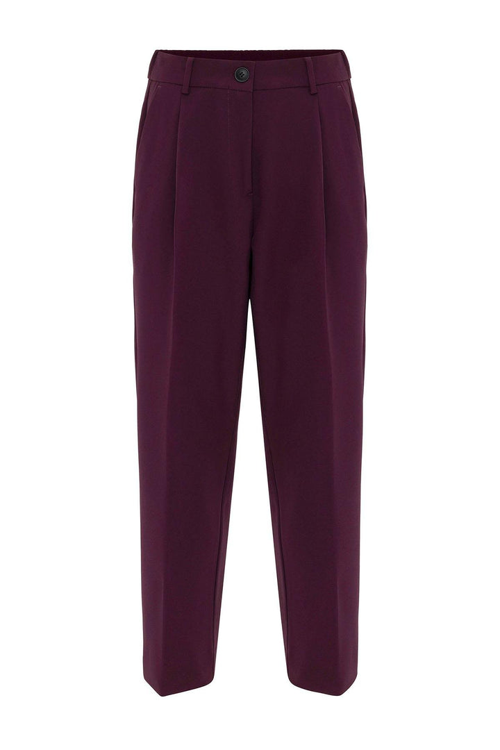 ANT Antioch Bordeaux Women's High Waist Straight Fit Shorts - Benton