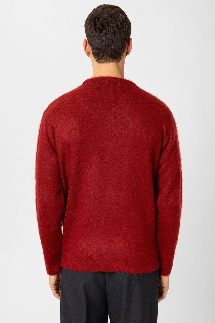 ANT Antioch Burgundy Soft Textured Men's Sweater - McMinnville