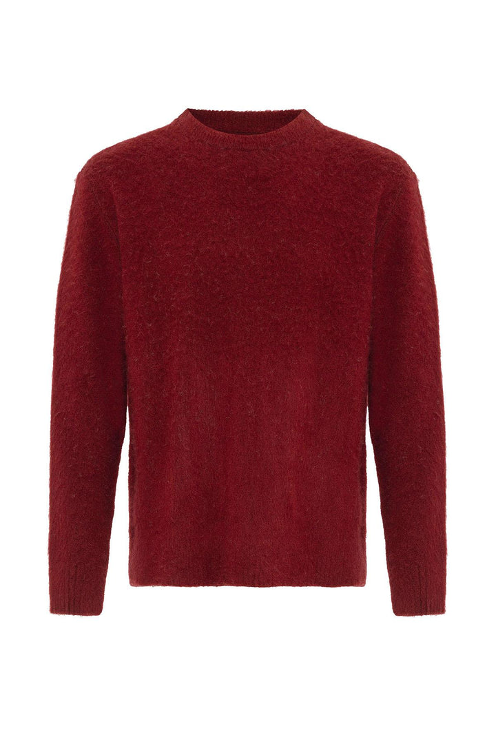 ANT Antioch Burgundy Soft Textured Men's Sweater - McMinnville