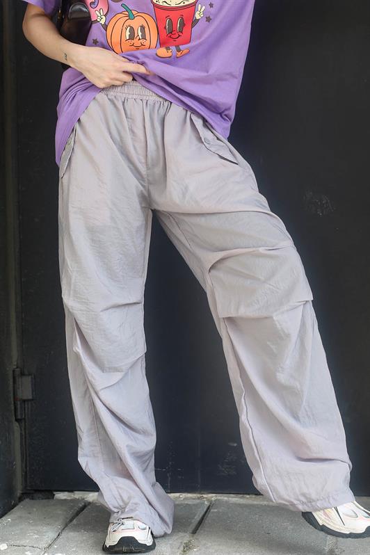 MDX Dyed Gray Parachute Jogger Women's Pants MG1726 - Commack