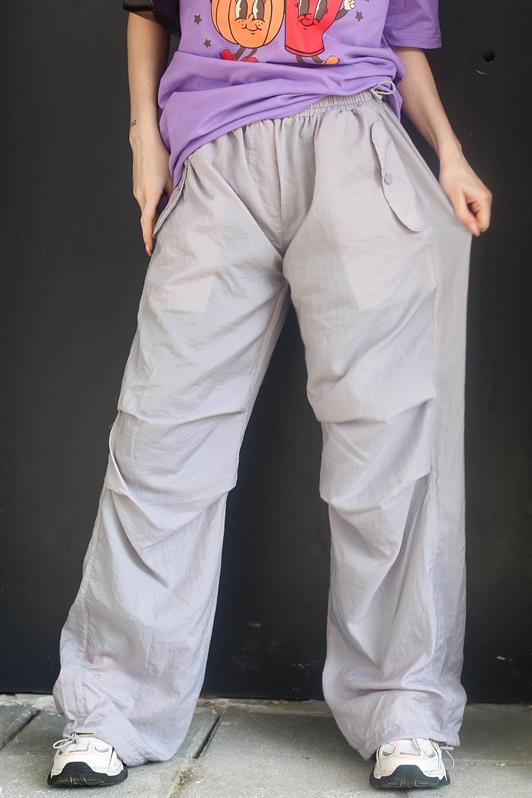 MDX Dyed Gray Parachute Jogger Women's Pants MG1726 - Commack