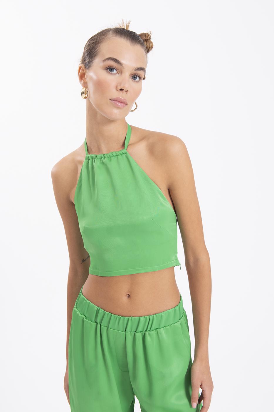 BSL Women Neck tie satin blouse - Merced