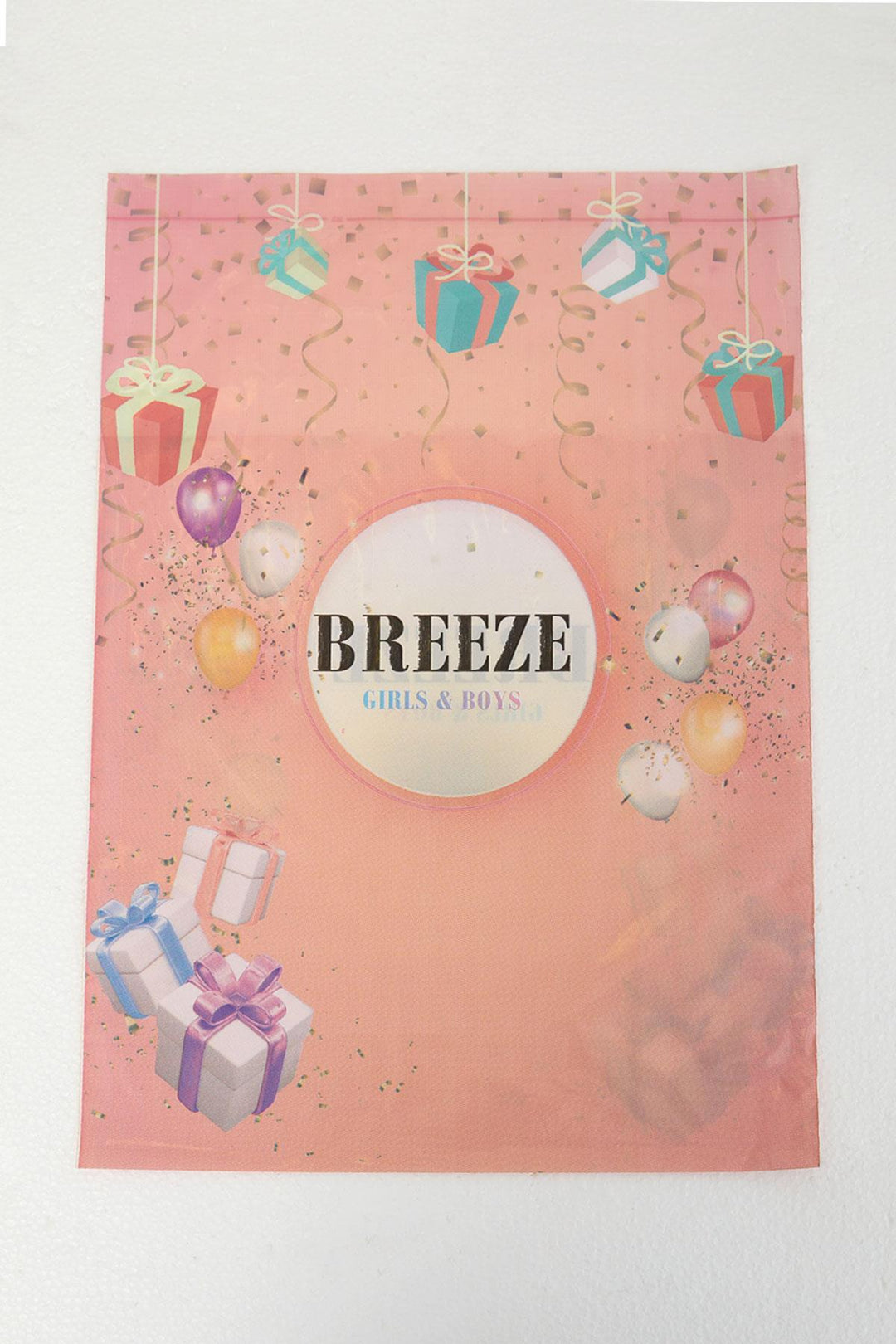 BRE Breeze Breeze Gift Package with Balloons 30 X 25 Cm, Salmon - Talence