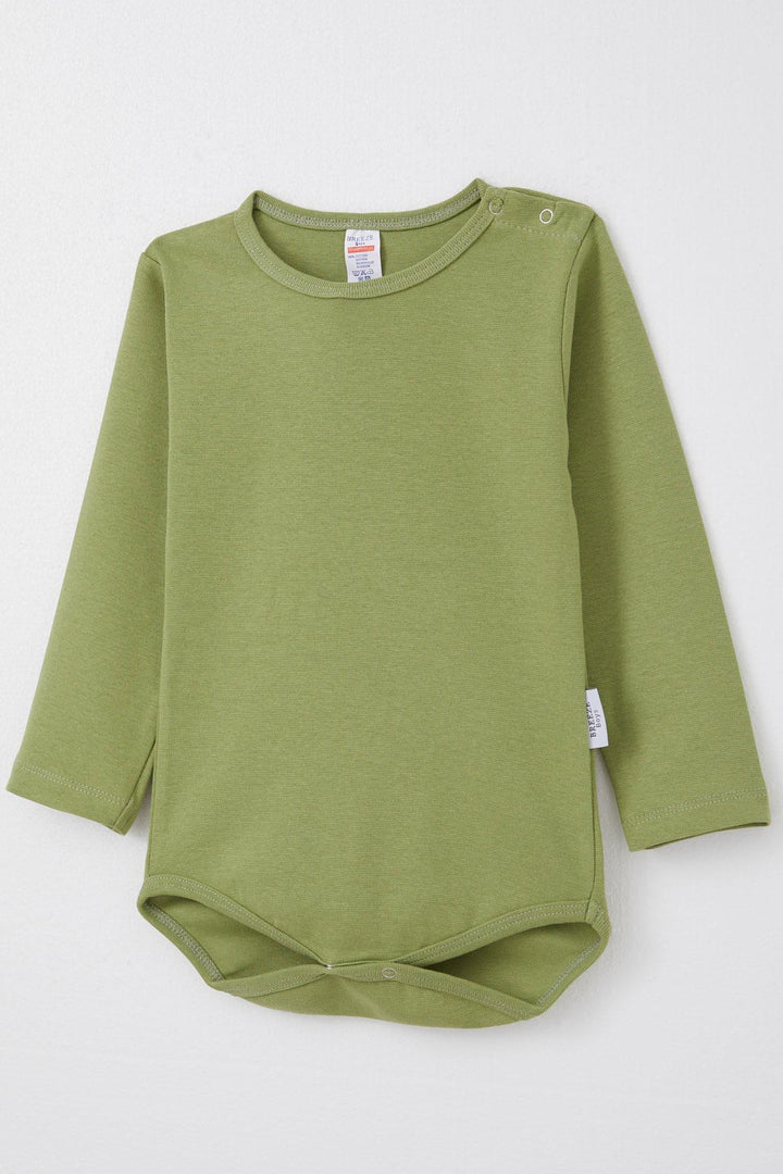 BRE Breeze Baby Boy Snap Bodysuit Basic 9 Months-3 Years, Khaki Green - Kanasín