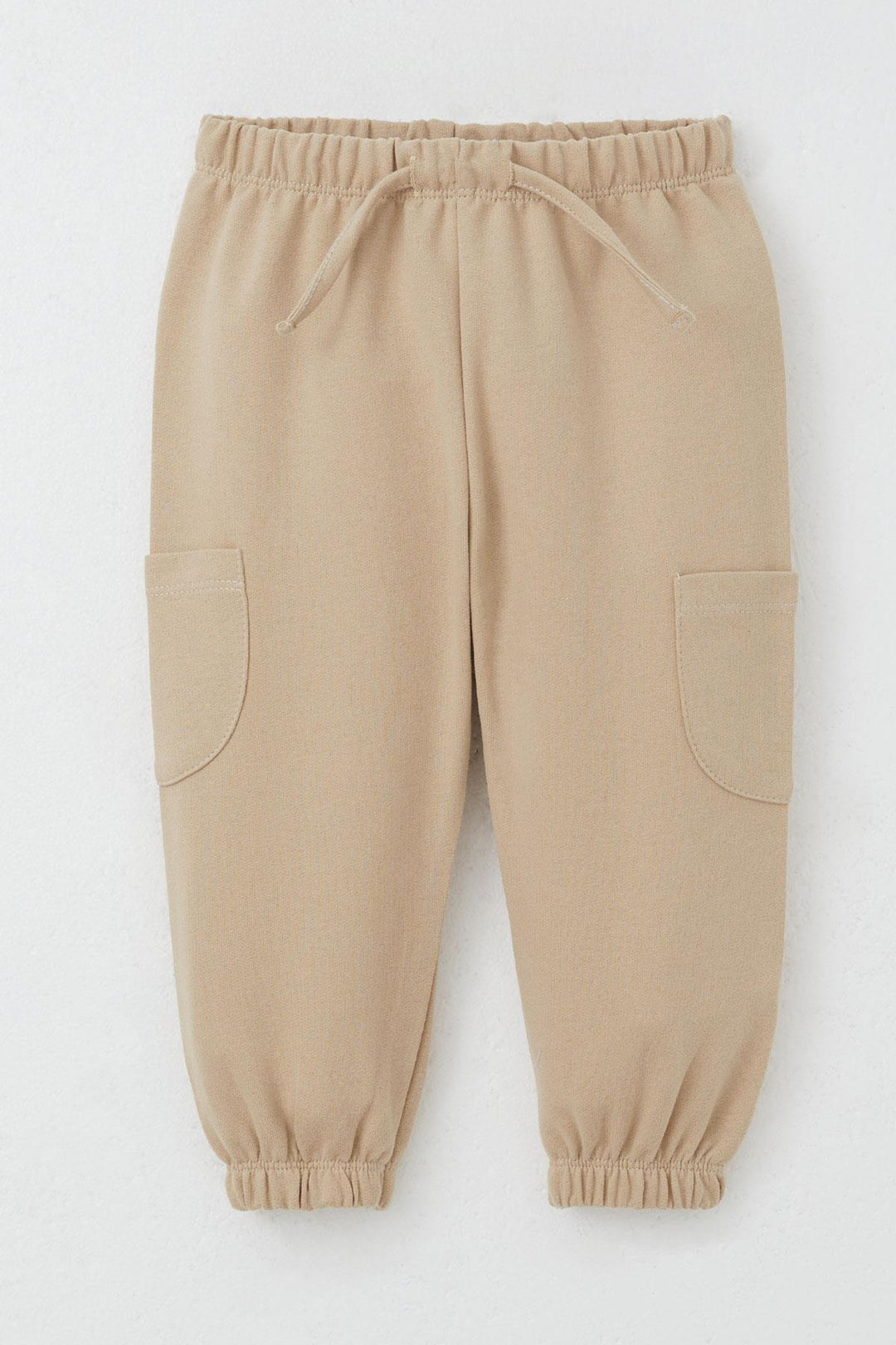 BRE Breeze Baby Boy Sweatpants Cargo Pocket Drawstring Accessorized 6 Months-2 Years, Cream - Richmond
