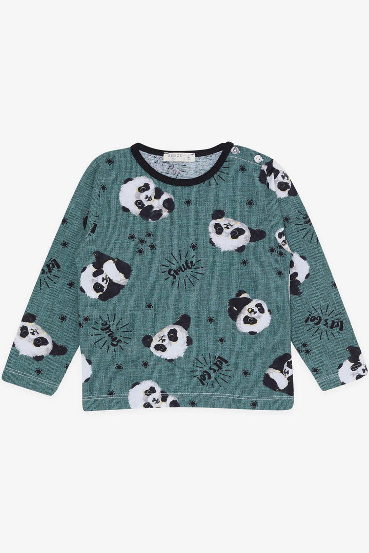 BRE Breeze Girls & Boys Baby Boy Pajama Set Cute Panda Patterned 9 Months-3 Years, Mint Green - Cookeville