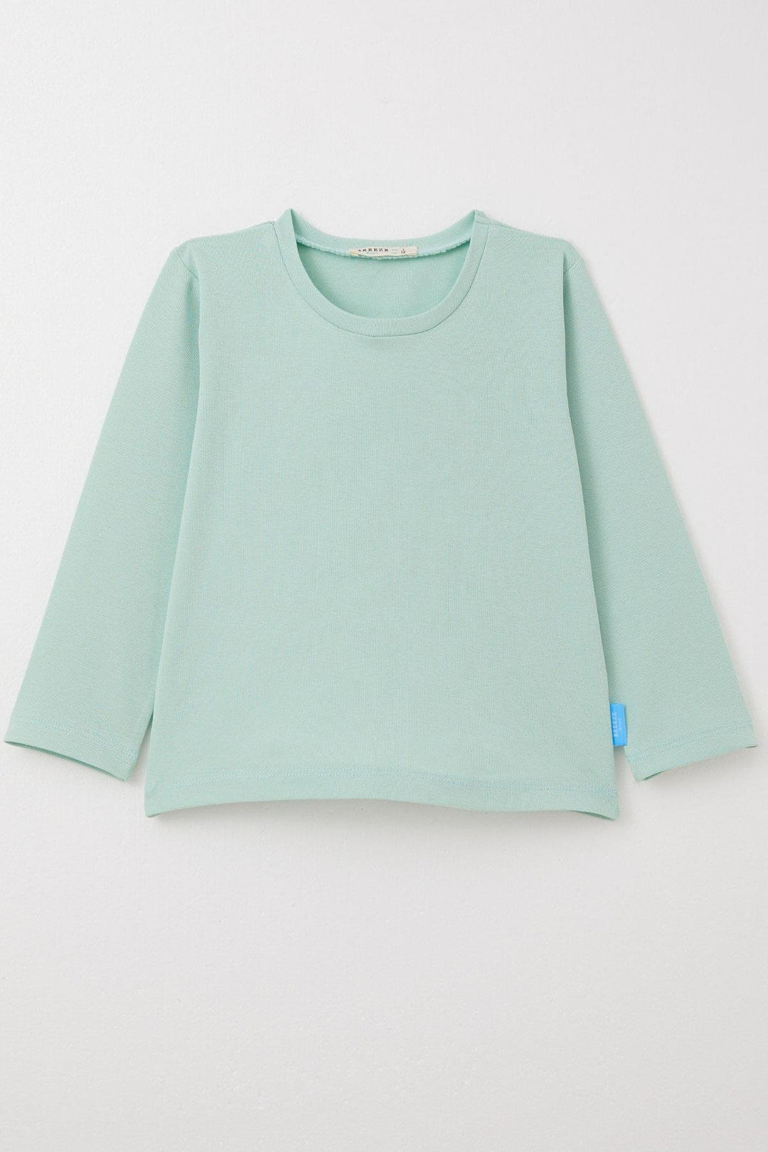 BRE Breeze Baby Boy Long Sleeve T-Shirt Basic 9 Months-3 Years, Mint Green - Bagheria