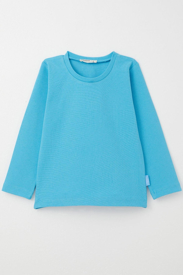 BRE Breeze Baby Boy Long Sleeve T-Shirt Basic 9 Months-3 Years, Blue - Surrey