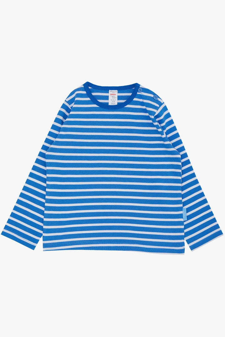BRE Breeze Baby Boy Long Sleeve T-Shirt Striped 9 Months-3 Years, Sky Blue - Garges-lès-Gonesse