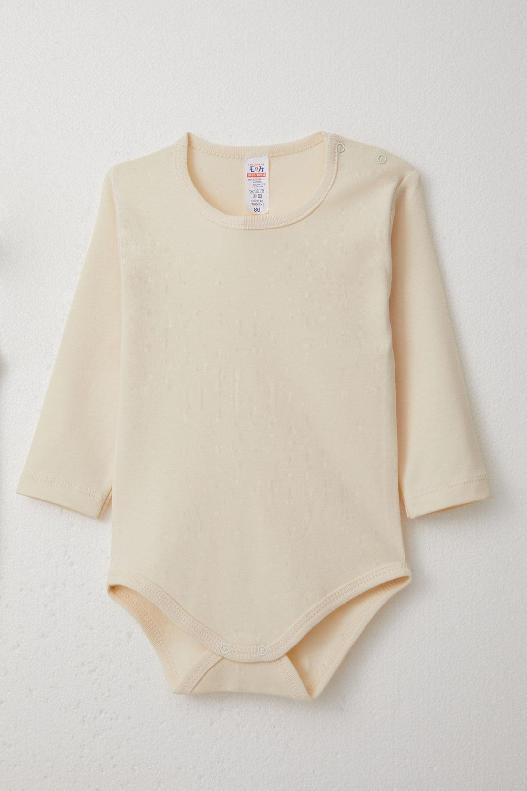BRE Breeze Baby Boy Bodysuit 3-Piece Set Cute Bear Embroidered Hooded 4 Months Year, Beige - Turnhout