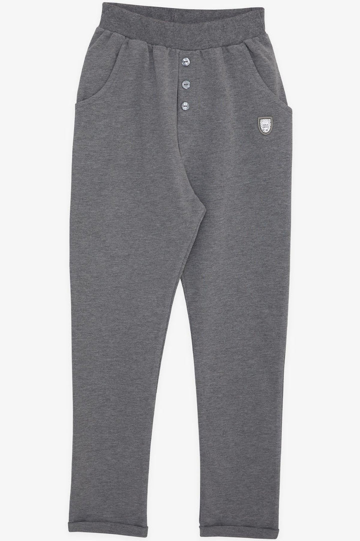 BRE Breeze Girls & Boys Boys' Buttoned Pocket Accessory Pocket 4-8 Years, Dark Gray Melange - Belluno