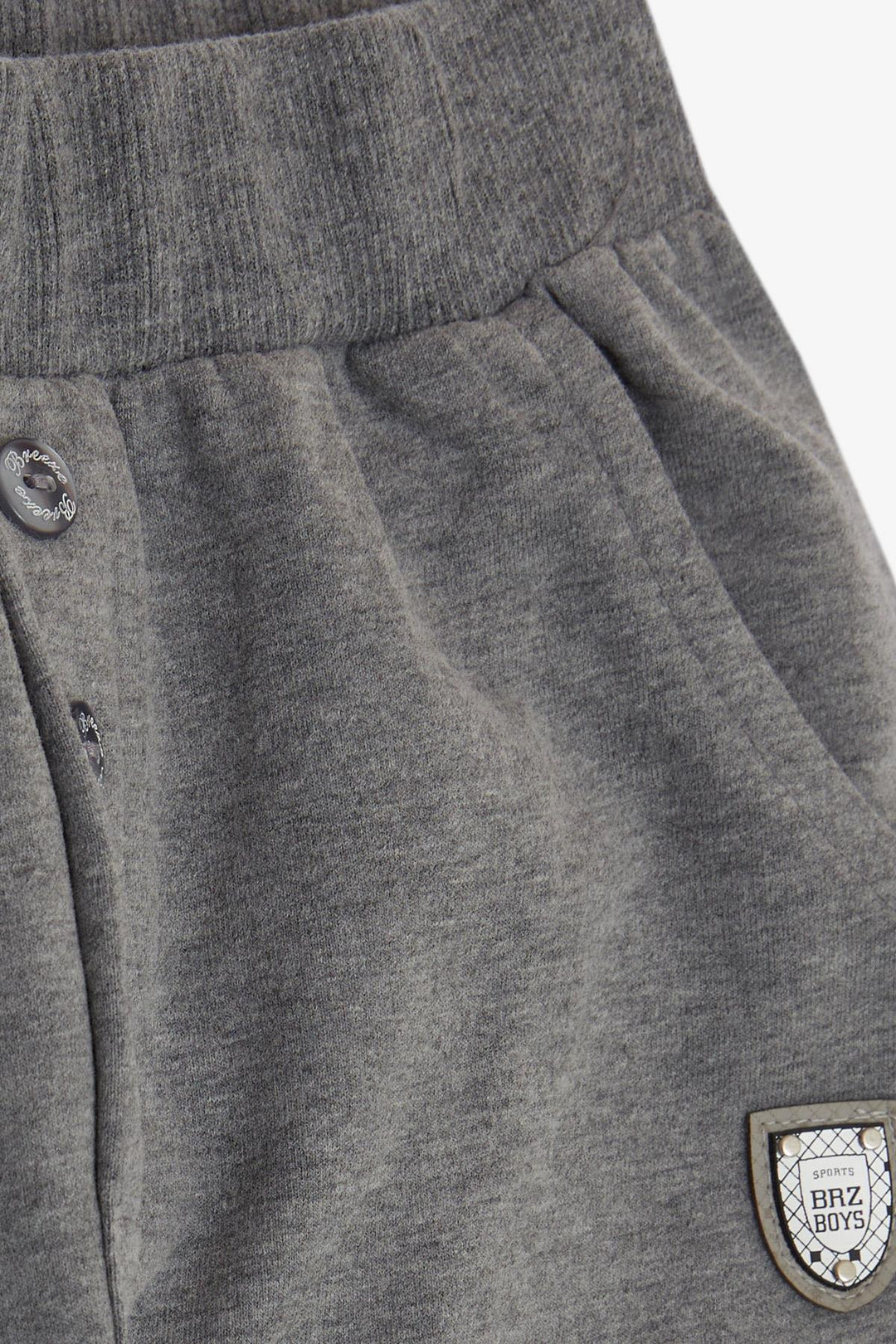 BRE Breeze Girls & Boys Boys' Buttoned Pocket Accessory Pocket 4-8 Years, Dark Gray Melange - Belluno