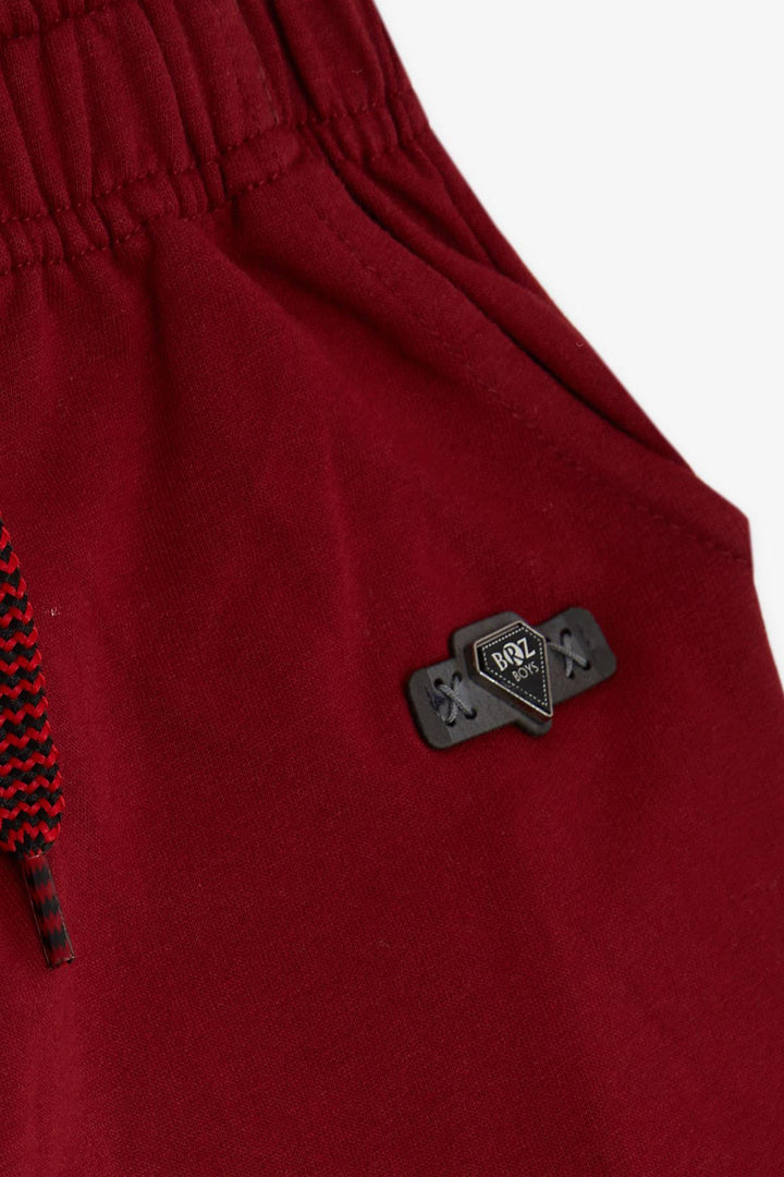 BRE Breeze Girls & Boys Boys' Child Elastic Waistband with Bottom Strap Accessory Pocketed 1-4 Years, Burgundy - Sterling Heights