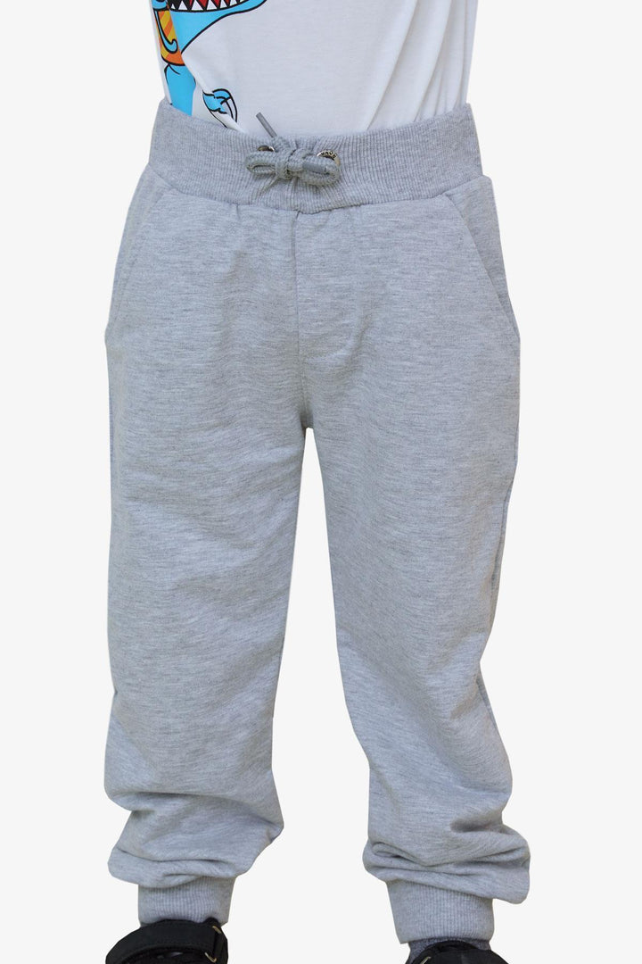 BRE Breeze Girls & Boys Boys' Sweatpants with Pockets, 3-8 Years, Light Grey Melange - Geelong
