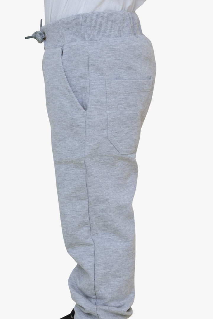 BRE Breeze Girls & Boys Boys' Sweatpants with Pockets, 3-8 Years, Light Grey Melange - Geelong