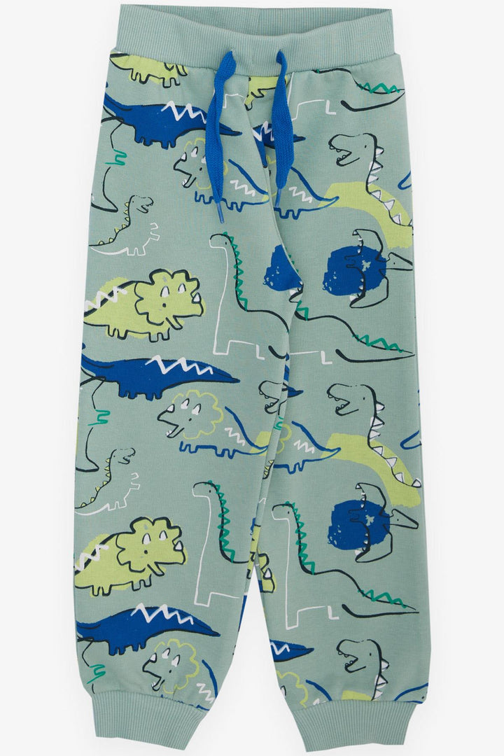 BRE Breeze Girls & Boys Boys' Tracksuit with Dinosaur Patterned Drawstring Accessory, 2-6 Years, Mint Green - Ludwigsburg