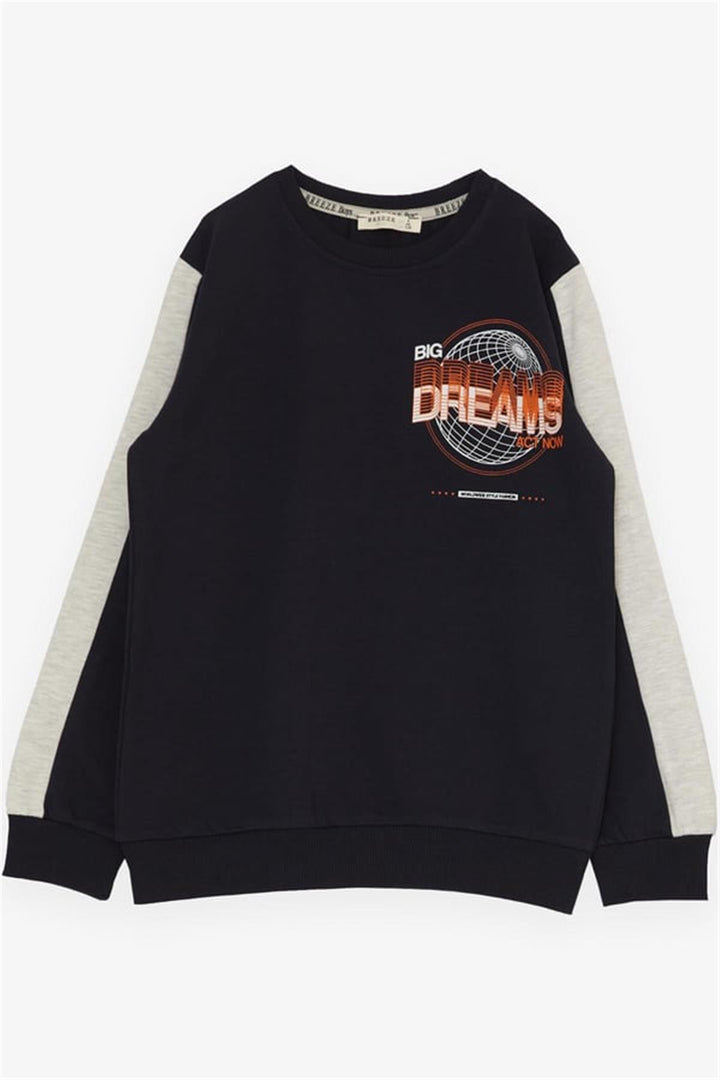 BRE Breeze Girls & Boys Boys' Tracksuit World Style Themed Slogan Printed 72 Years, Navy Blue - Santarém