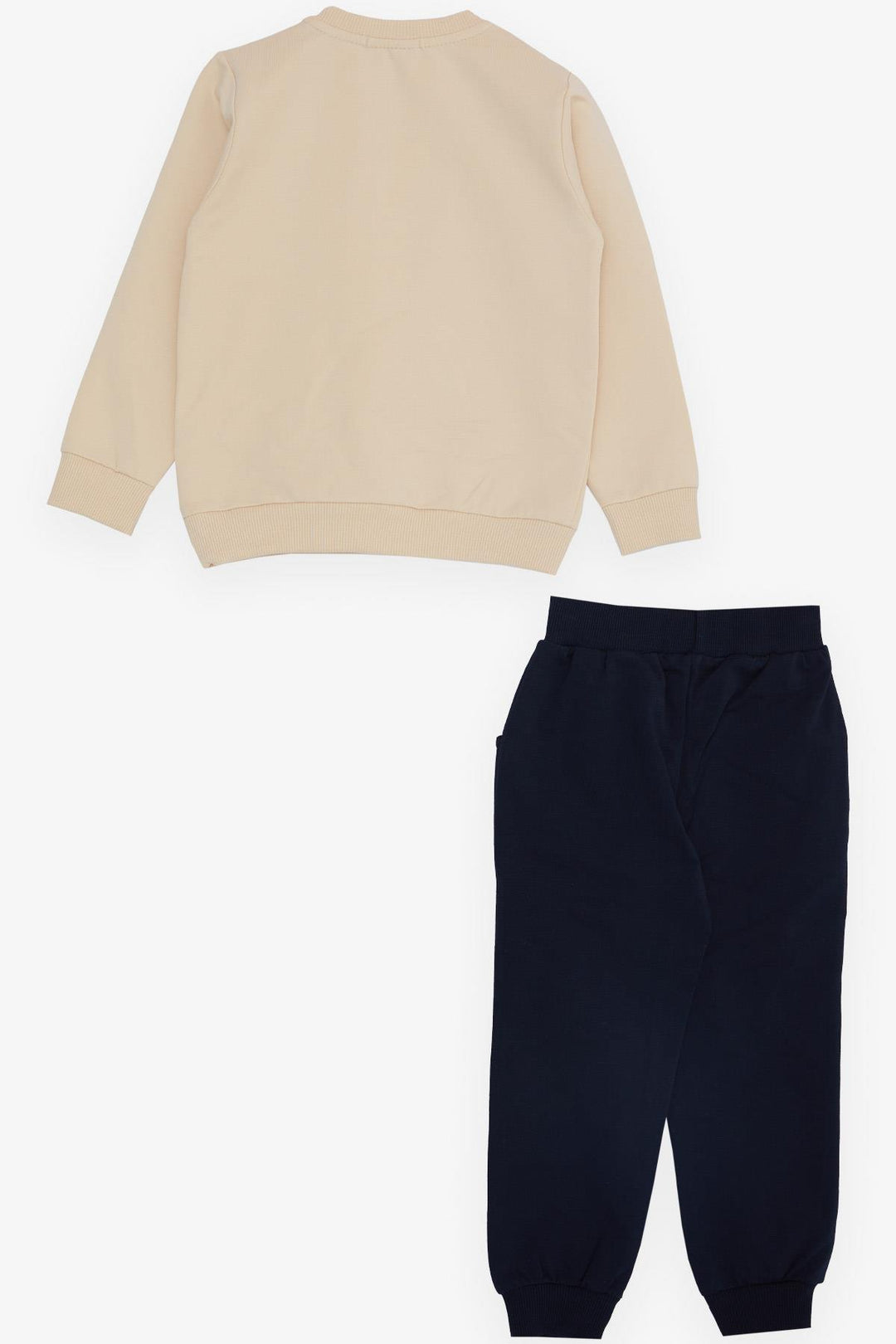 BRE Breeze Girls & Boys Boys Tracksuit Entertainment Themed Printed with Writing 2-6 Years, Cream - Dundalk