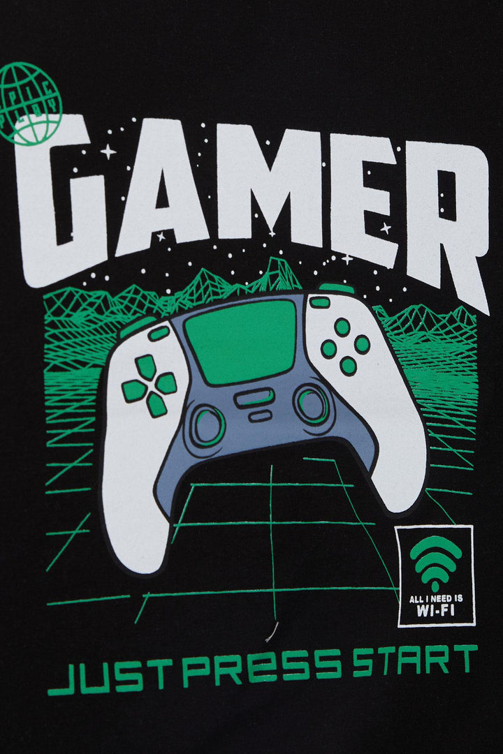 BRE Breeze Girls & Boys Boys' Tracksuit Game Console Printed 4-9 Years, Black - New Britain