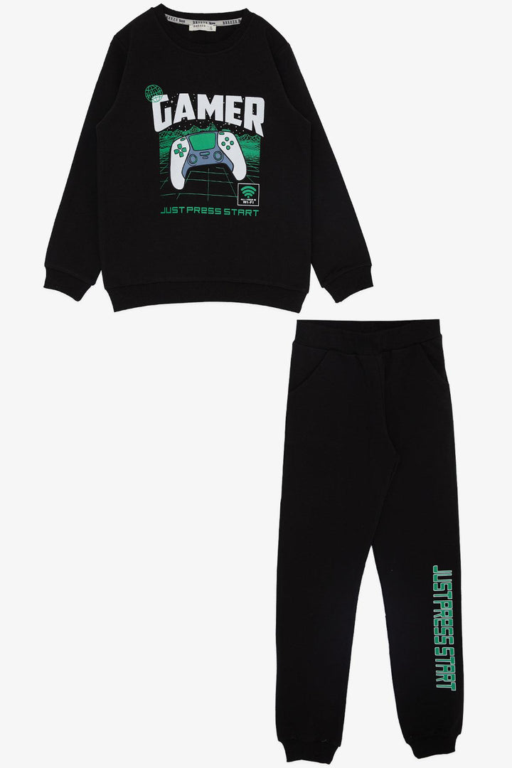 BRE Breeze Girls & Boys Boys' Tracksuit Game Console Printed 4-9 Years, Black - New Britain