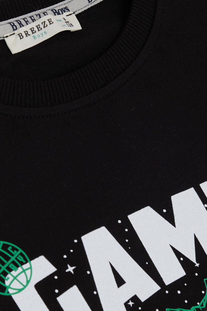 BRE Breeze Girls & Boys Boys' Tracksuit Game Console Printed 4-9 Years, Black - New Britain