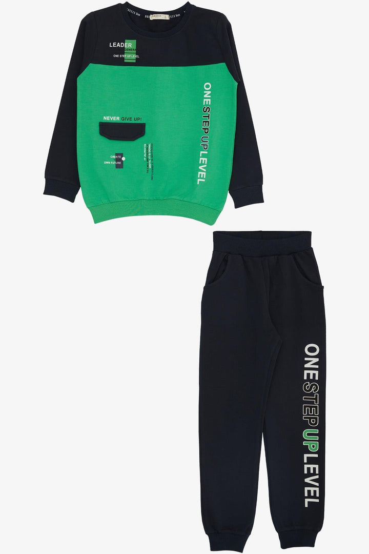 BRE Breeze Girls & Boys Boys' Tracksuit with Printed Writing, 72 Years, Green - Steyr