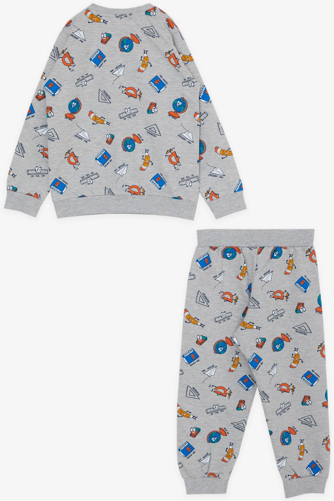 BRE Breeze Girls & Boys Boys' Tracksuit School Themed 1.5-5 Years, Grey Melange - Fishers