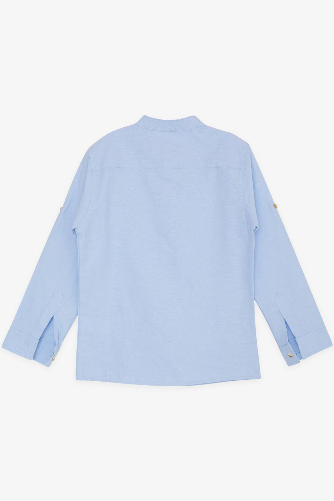 BRE BREEZE GIRLS & BOYS Boys Shirt with Crest Buttoned 82 Years, Light Blue - Palatine