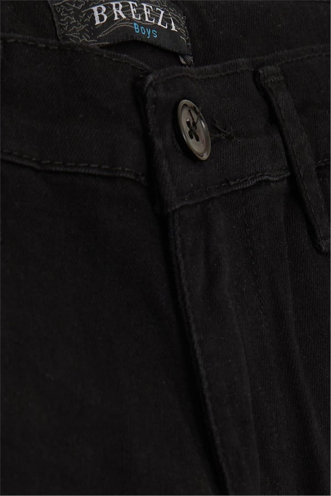 BRE Breeze Girls & Boys Boys' Capri Pants with Pockets and Buttons, 84 Years, Black - Sittard