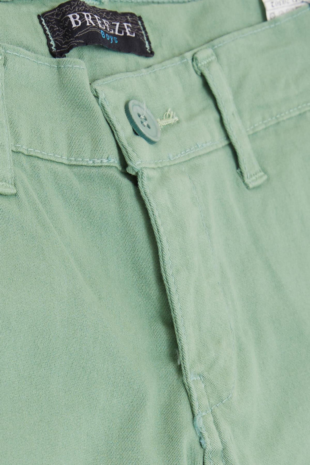 BRE Breeze Girls & Boys Boys' Capri Pants with Pockets and Buttons, 84 Years, Mint Green - Roseville