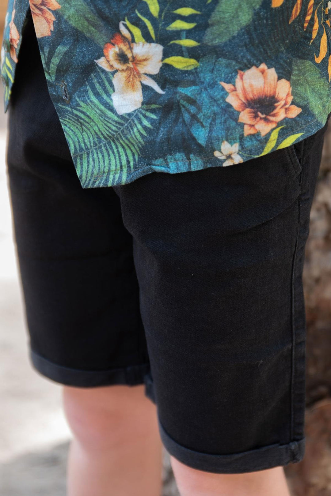 BRE Breeze Girls & Boys Boys' Capri Pants with Pockets and Buttons, 84 Years, Black - Sittard