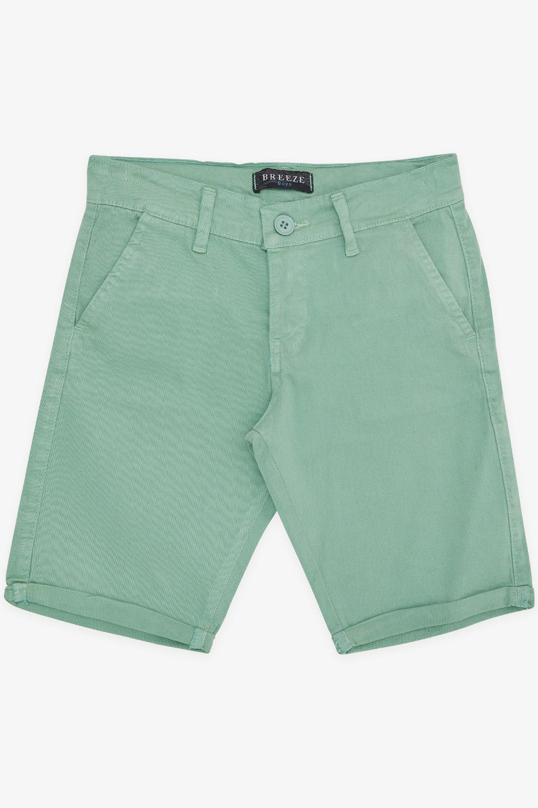 BRE Breeze Girls & Boys Boys' Capri Pants with Pockets and Buttons, 84 Years, Mint Green - Roseville