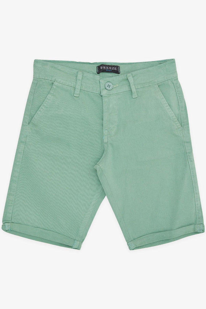 BRE Breeze Girls & Boys Boys' Capri Pants with Pockets and Buttons, 84 Years, Mint Green - Roseville