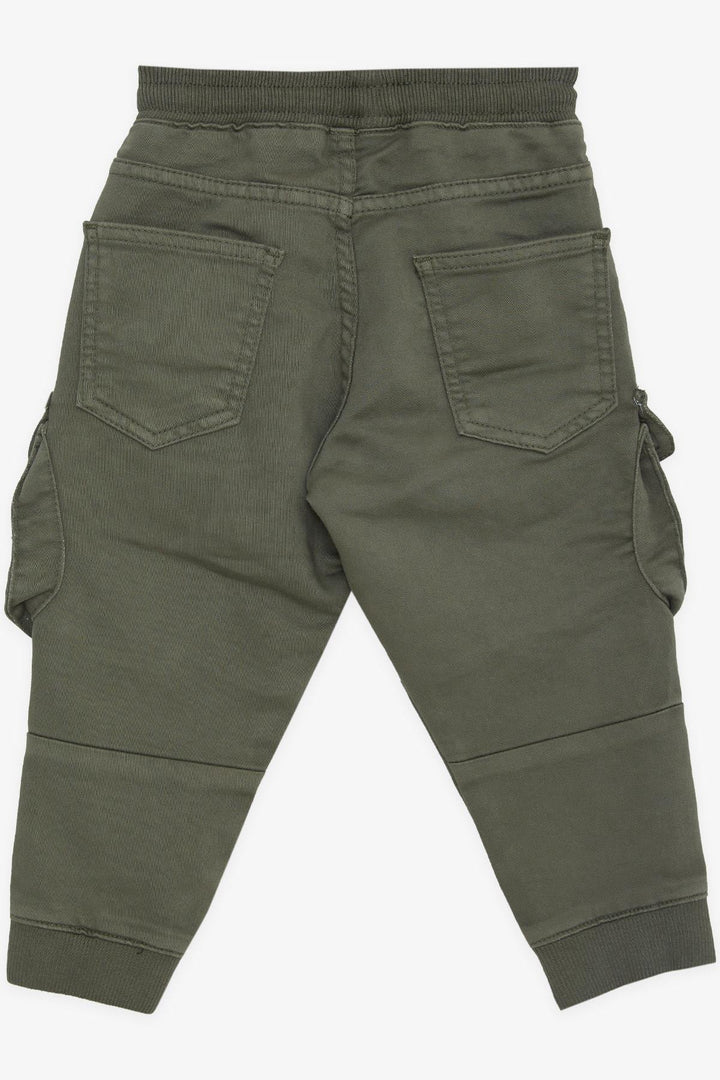 BRE Breeze Girls & Boys Boys' Cargo Pants with Elastic Waistband 3-7 Years, Khaki Green - Mandurah