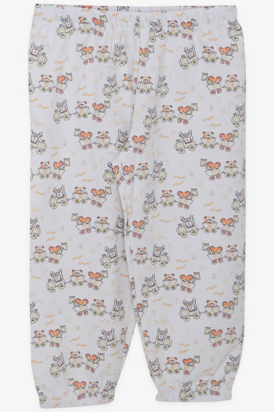 BRE Breeze Girls & Boys Boys' Pajama Set Cool Fun Animal Patterned 1-4 Years, Ecru - Borgerhout