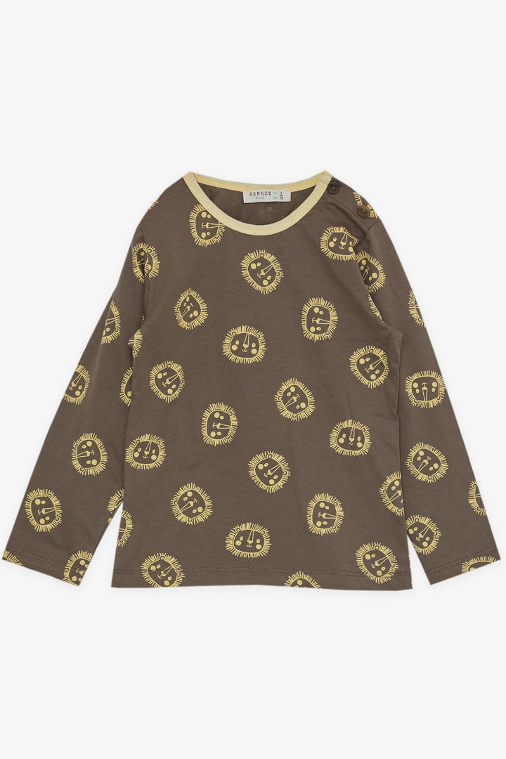 BRE Breeze Girls & Boys Boys' Pajama Set Cute Lion Patterned 1-4 Years, Mink - Villa de Álvarez