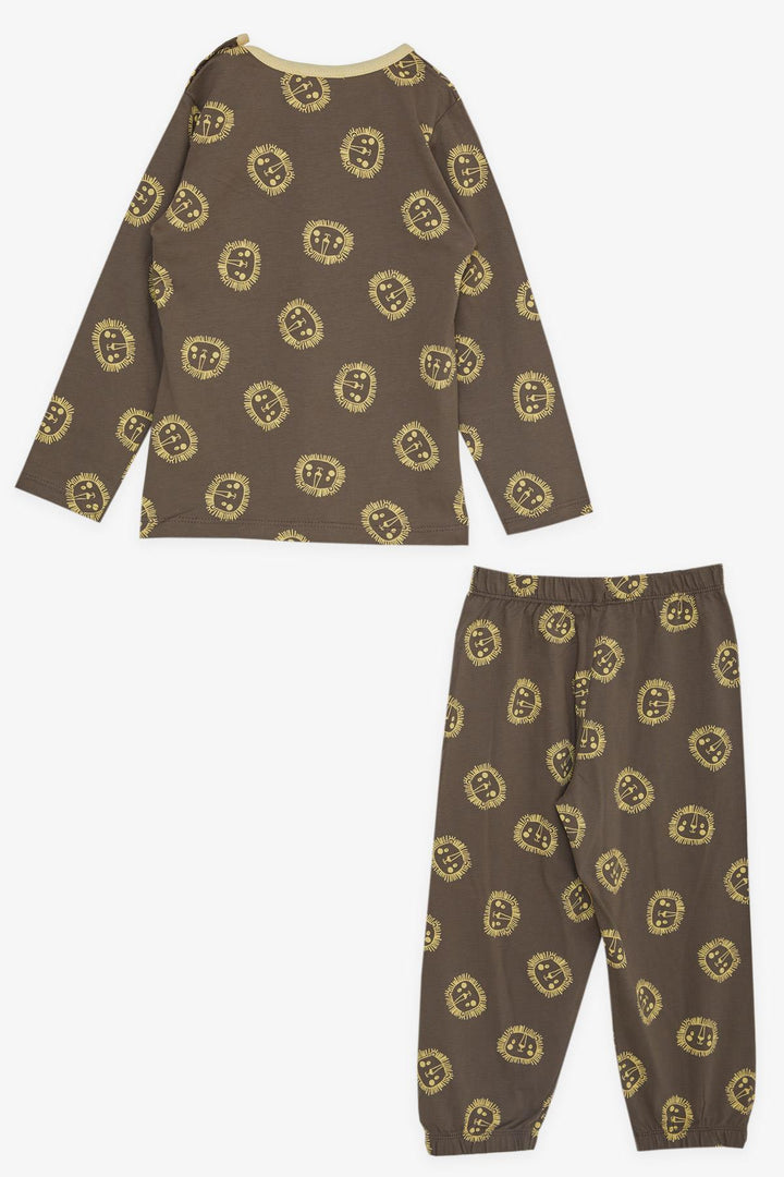 BRE Breeze Girls & Boys Boys' Pajama Set Cute Lion Patterned 1-4 Years, Mink - Villa de Álvarez