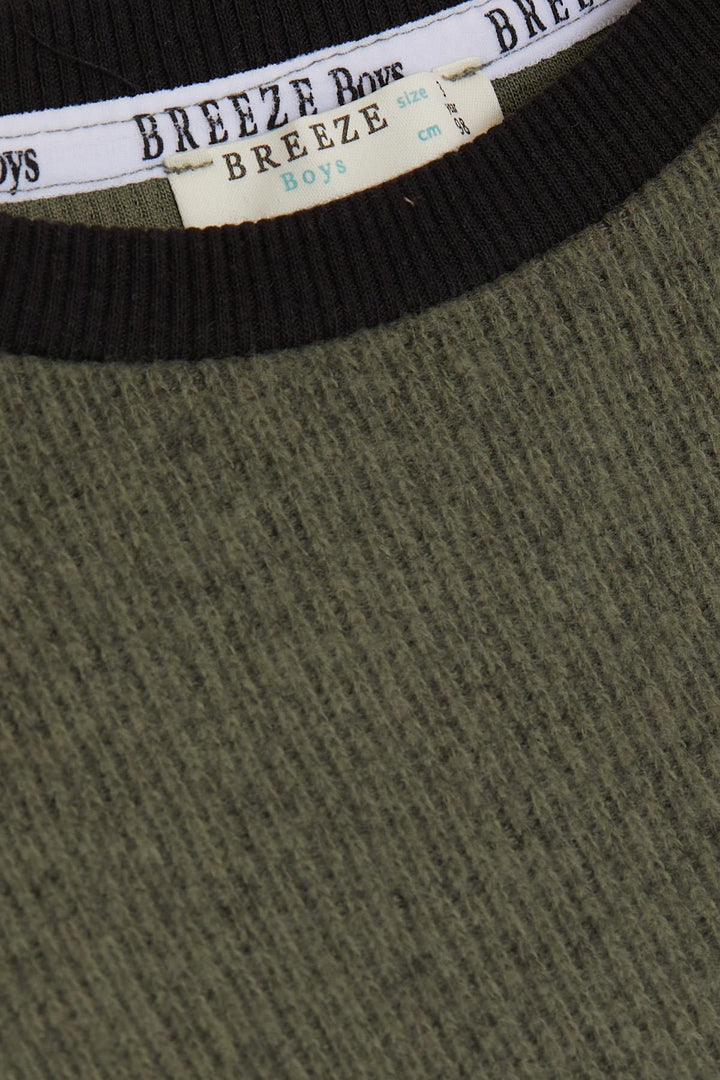 BRE Breeze Girls & Boys Boys Sweatshirt Basic 2-5 Years, Khaki Green - Grants Pass
