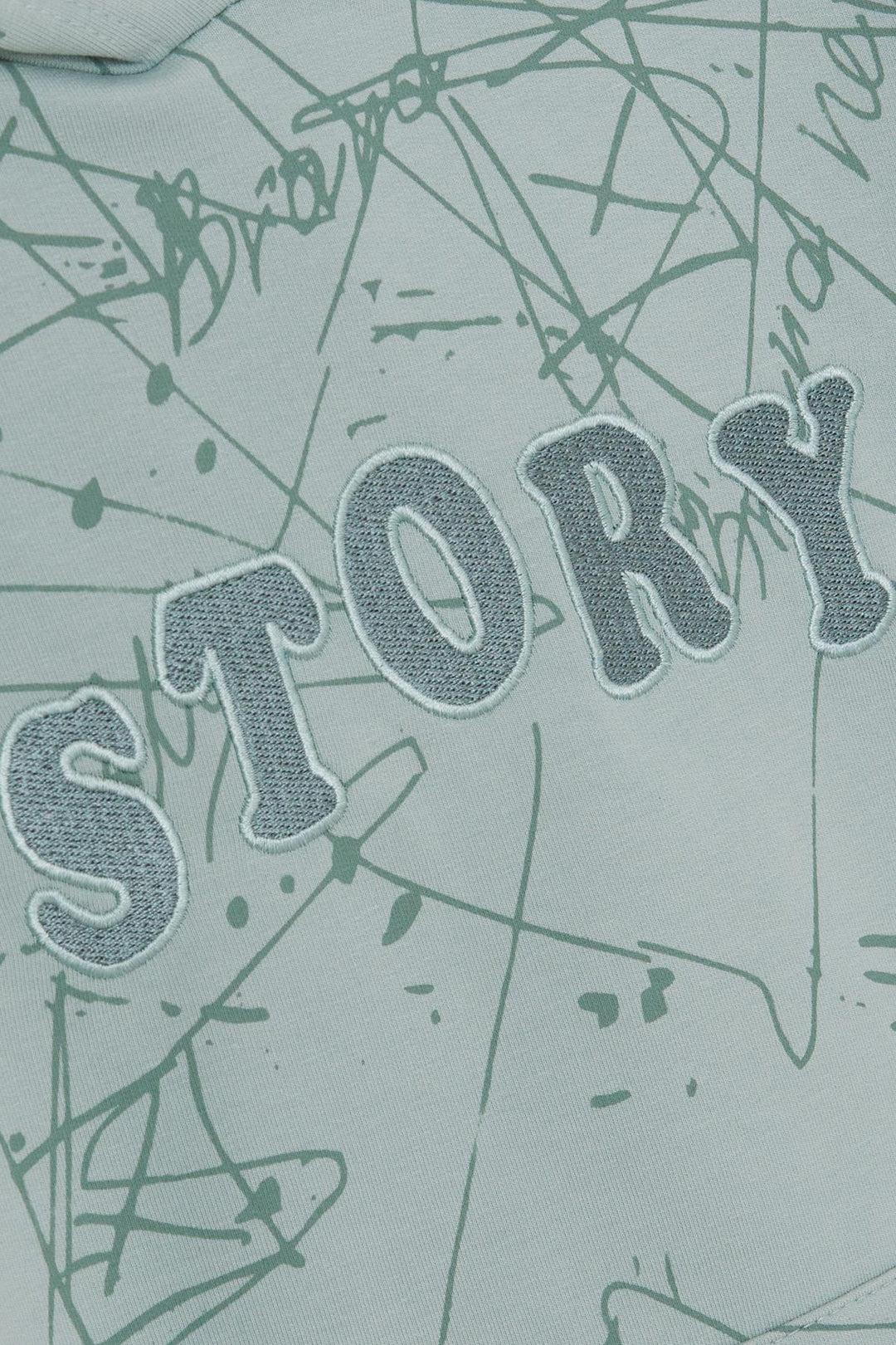 BRE Breeze Girls & Boys Boys Sweatshirt with Kangaroo Pocket Hooded Embroidered Writing 82 Years, Aqua Green - Auburn