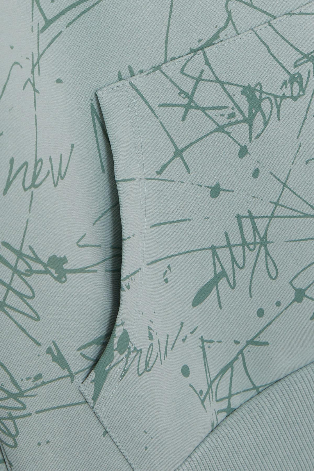 BRE Breeze Girls & Boys Boys Sweatshirt with Kangaroo Pocket Hooded Embroidered Writing 82 Years, Aqua Green - Auburn