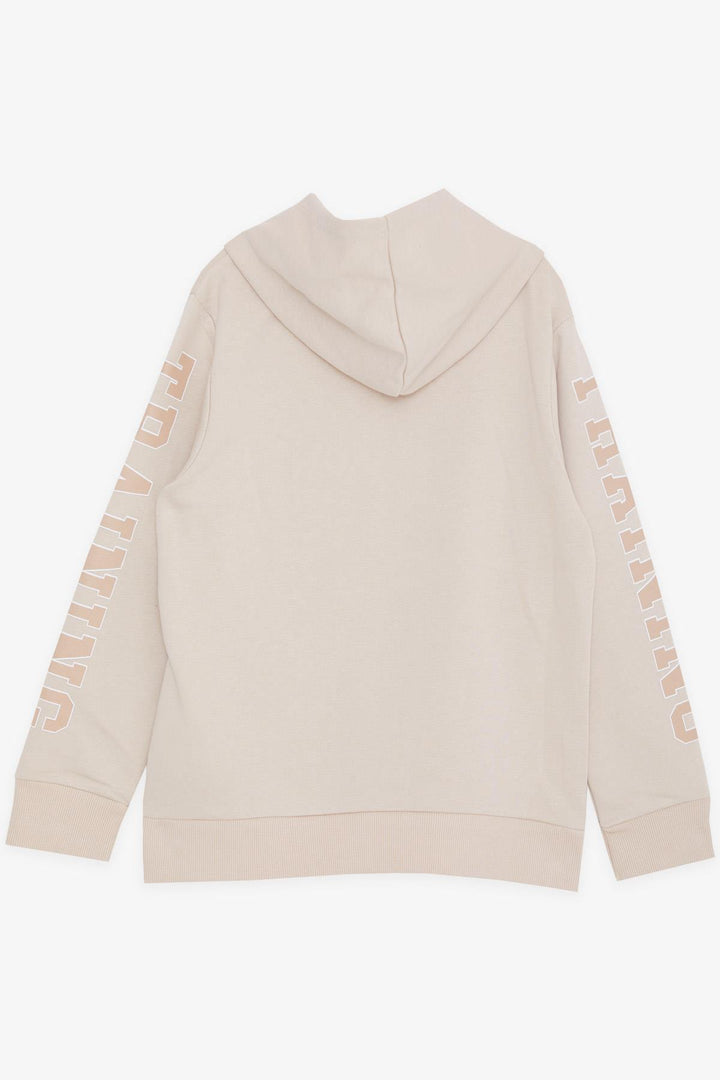 BRE Breeze Girls & Boys Boys Sweatshirt Hooded Kangaroo Pocket 94 Years, Beige - Cadereyta Jiménez